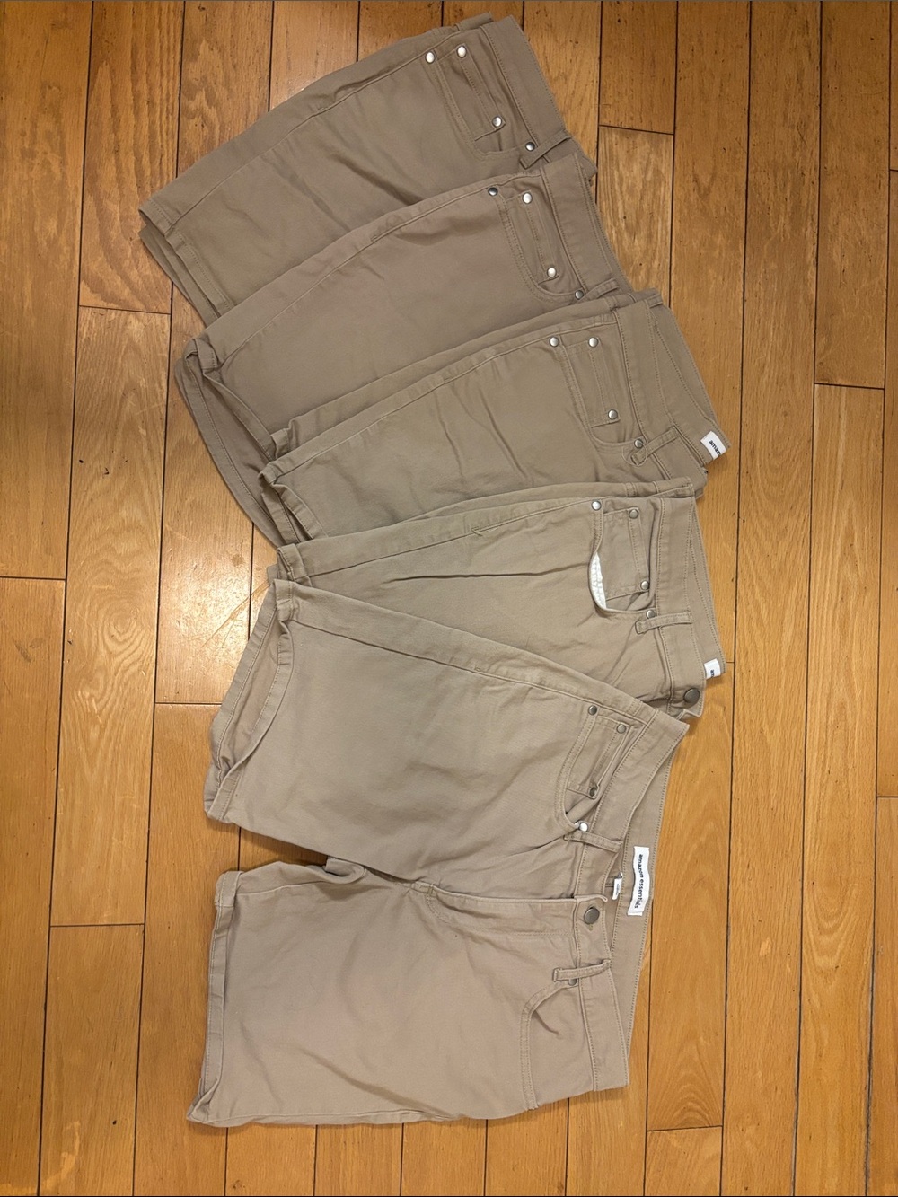 Amazon Kids Khaki Shorts Pack - Neutral Tan Beige- all 5 pairs for $20